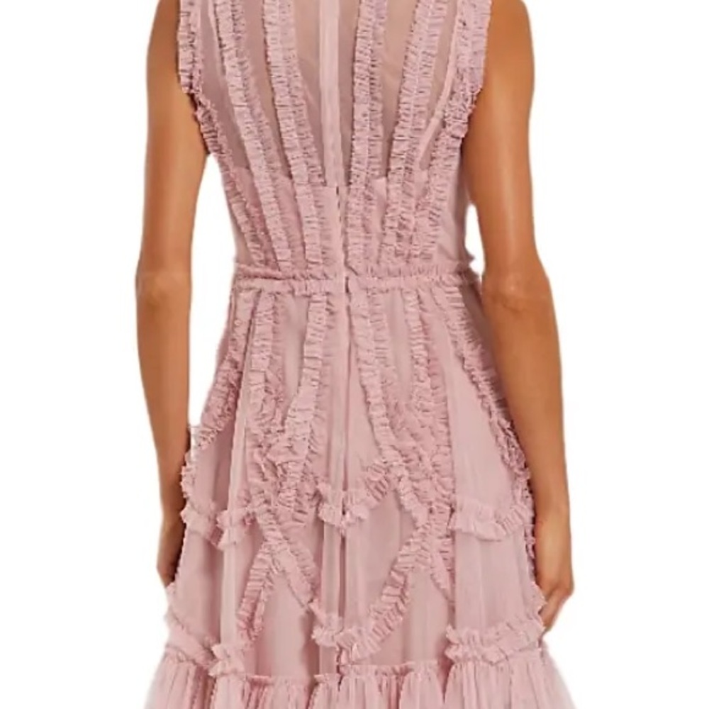 Mac Duggal Pink Ruffle Mini Dress - Picture 3 of 6